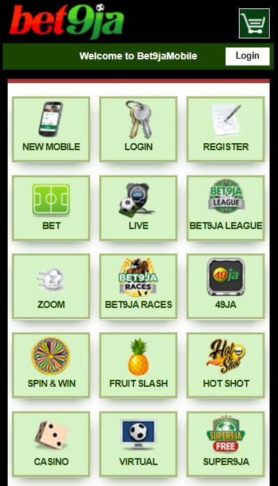 Old bet9ja mobile application